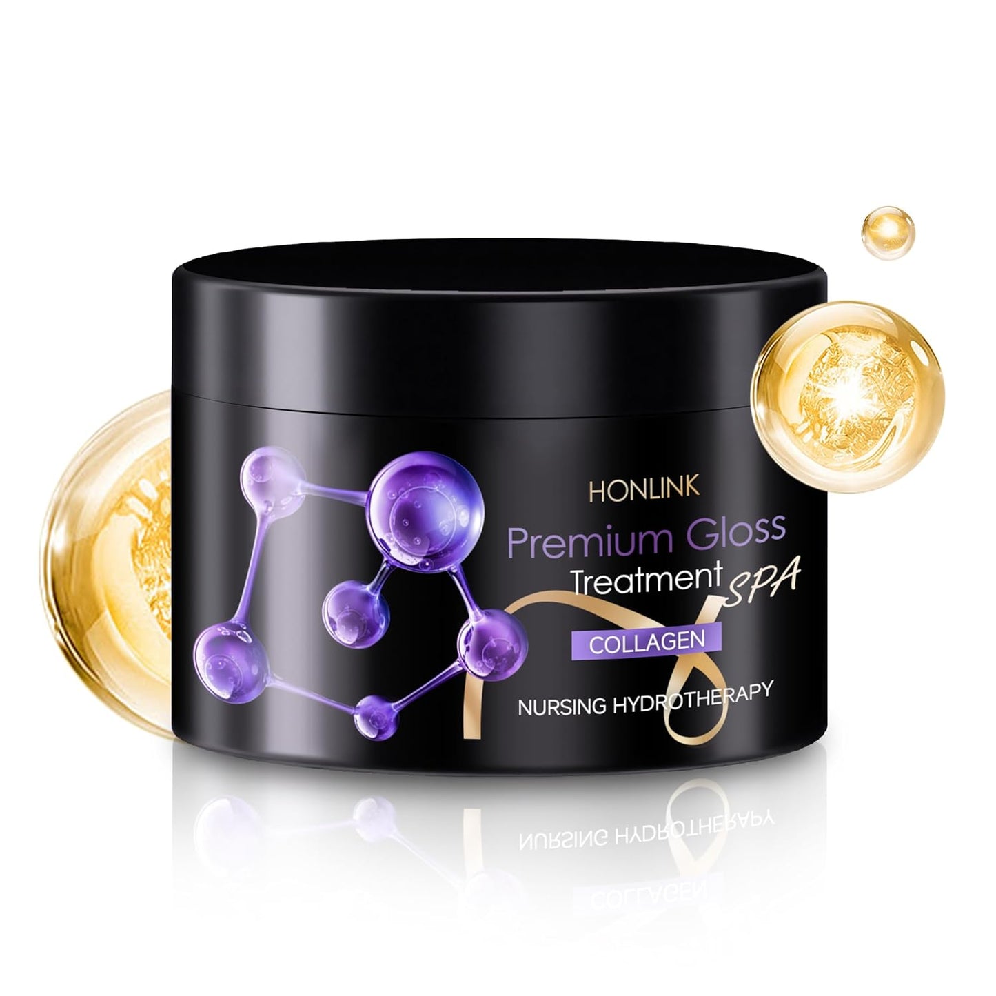 Collagen Hair Treatment Deep Repair Conditioning Argan Oil Collagen Hair Mask Essence for Dry Damaged Hair All Hair Types 300ml