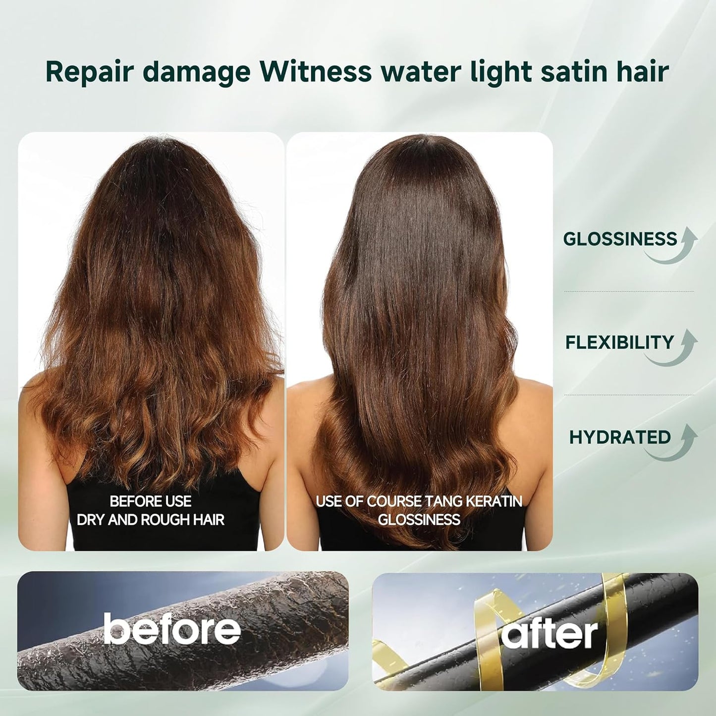 Peptide keratin hair conditioner, hair nourishing mask 2pcs,Deep Conditioning Hair Mask,Hair Treatment for Lasting Shine and Smoothness for Dry Damaged Hair
