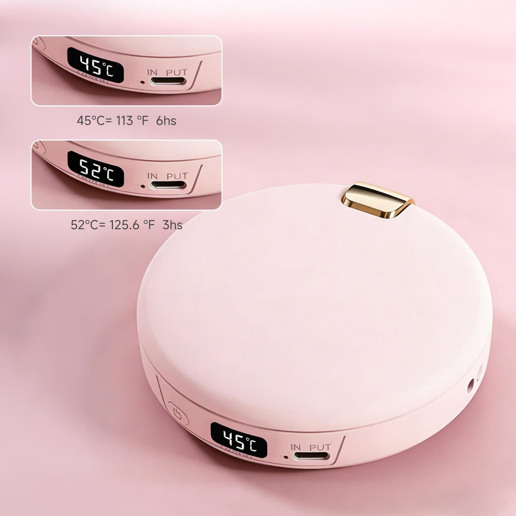 3 - in - 1 LED Makeup Mirror & Cute Hand Warmer with Power Bank 4000mAh - Perfect Gift - HONLINK