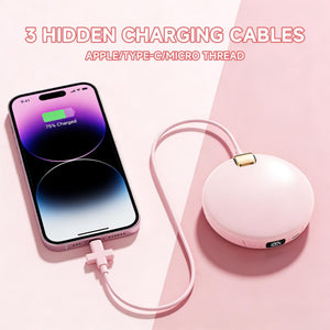 3 - in - 1 LED Makeup Mirror & Cute Hand Warmer with Power Bank 4000mAh - Perfect Gift - HONLINK