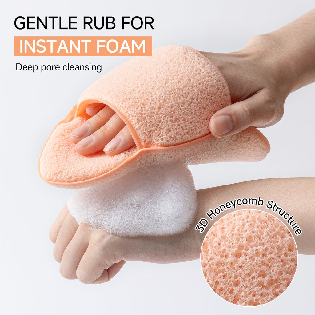 3PCS Face Sponge - Quick Foaming, Deep Cleansing & Exfoliating, Ultra - Soft for Sensitive Skin - HONLINK