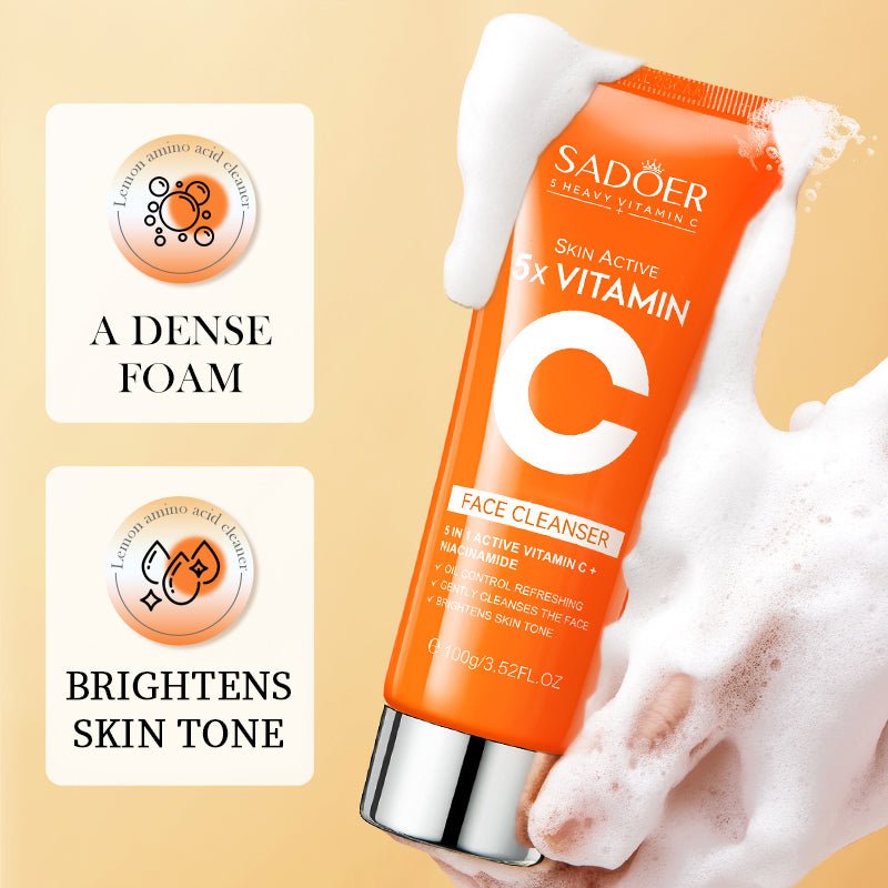 5X Vitamin C Face Cleanser - Deep Clean Gentle & Refresh for Radiant, Healthy - Looking Skin - HONLINK