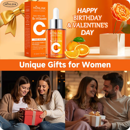 Vitamin C Gloss Serum korean - Stabilized Complex with Hyaluronic Acid & Centella Dull Facial Skin,Uneven Tone,Fine Lines,Pores, Dry Skin,TK Popular Skincare,Unique Gift for Women