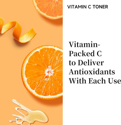 5X Vitamin C Toner HONLINK Facial Care Toner, Hyaluronic Acid Hydrating Facial Treatment for Even Skin Korean Tone, Safe Glowing Skin 130ml,K-Beauty,Tk Popular Skin Care Products, Women Gift