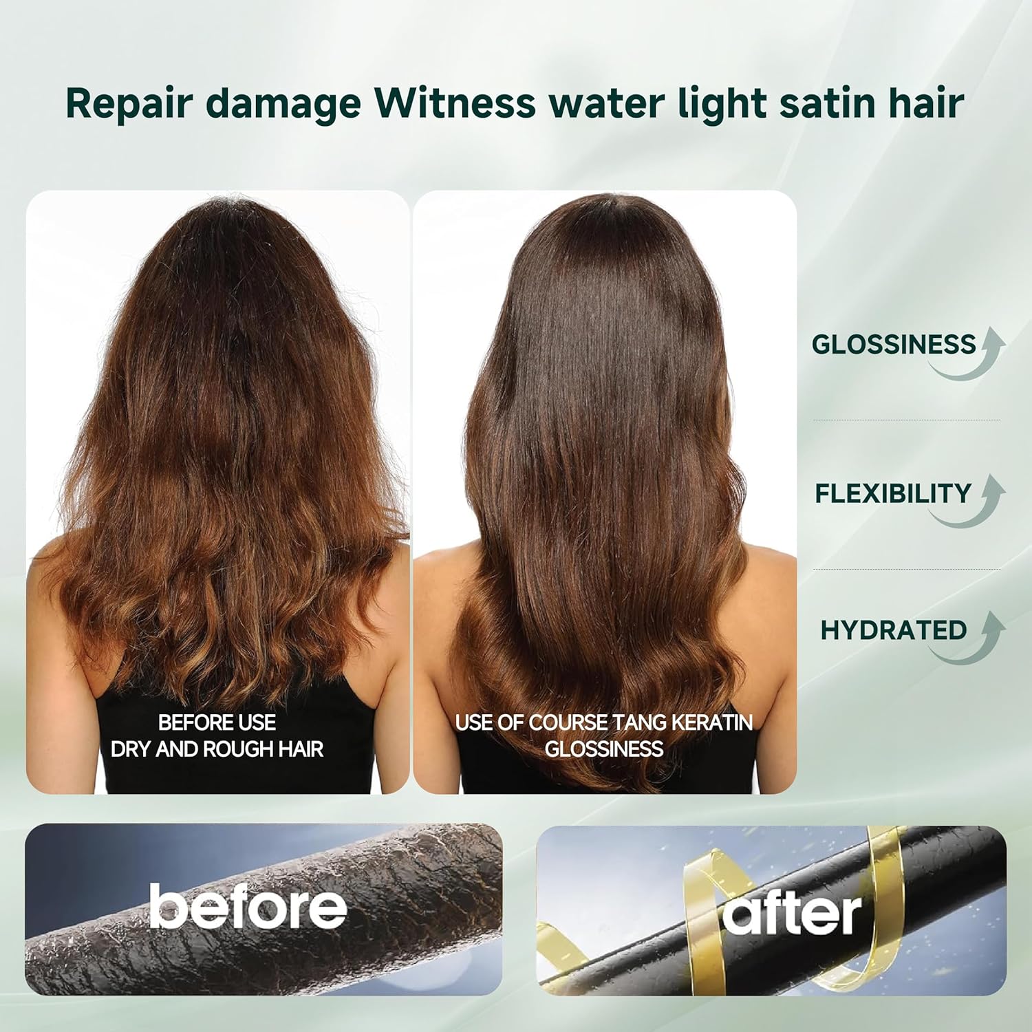 Peptide keratin hair conditioner, hair nourishing mask 2pcs,Deep Conditioning Hair Mask,Hair Treatment for Lasting Shine and Smoothness for Dry Damaged Hair