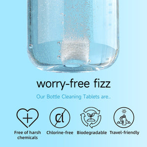 Bottle Cleaning Tablets | No Scrubbing & Zero Residue | Deep Clean & Odor Remover - HONLINK