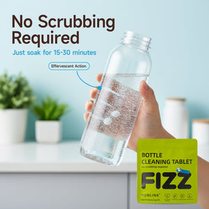Bottle Cleaning Tablets | No Scrubbing & Zero Residue | Deep Clean & Odor Remover - HONLINK