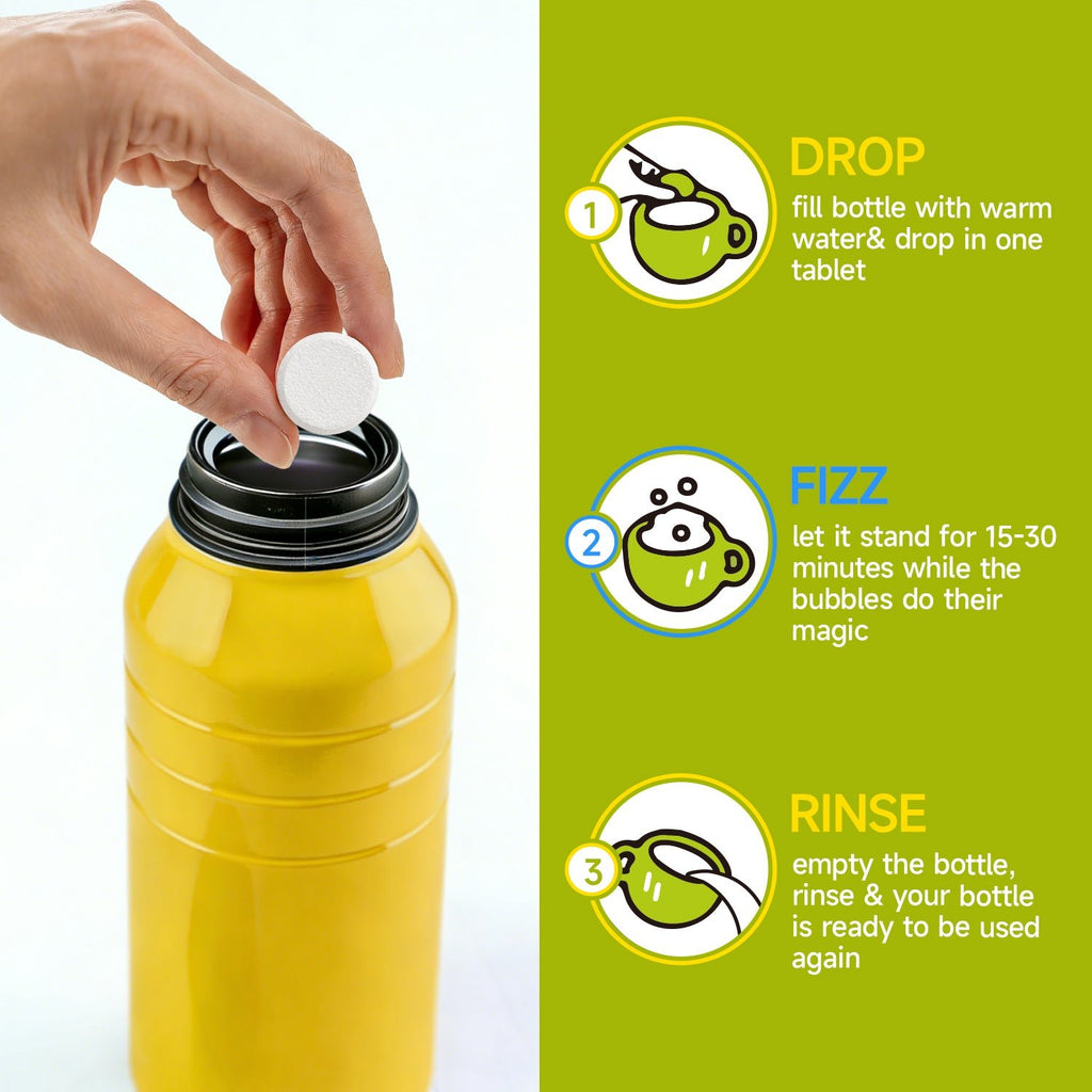 Bottle Cleaning Tablets | No Scrubbing & Zero Residue | Deep Clean & Odor Remover - HONLINK