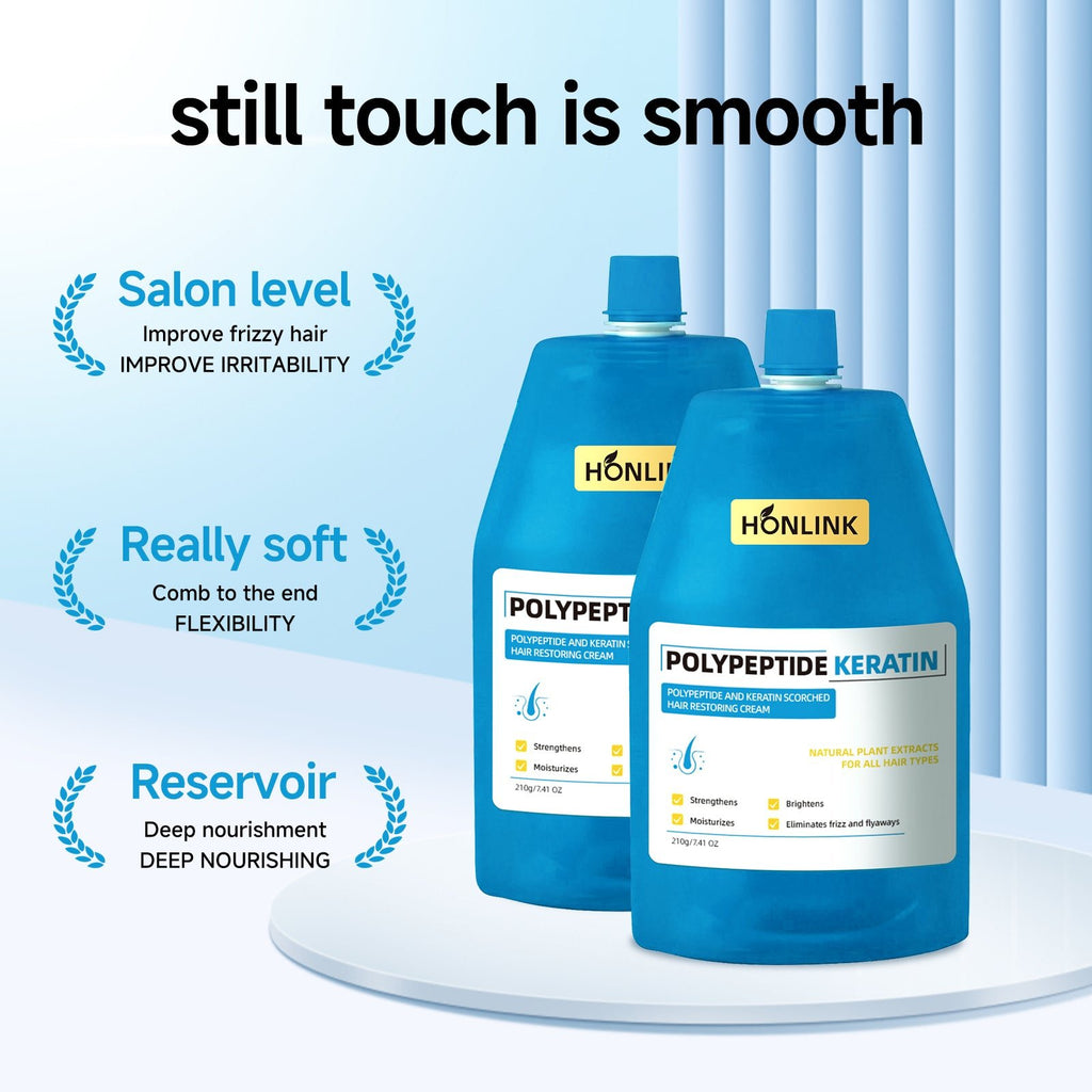 Polypeptide Keratin Hair Restoring cream - Repair dry hair, Promote hair growth,Hydrating Smooth - HONLINK