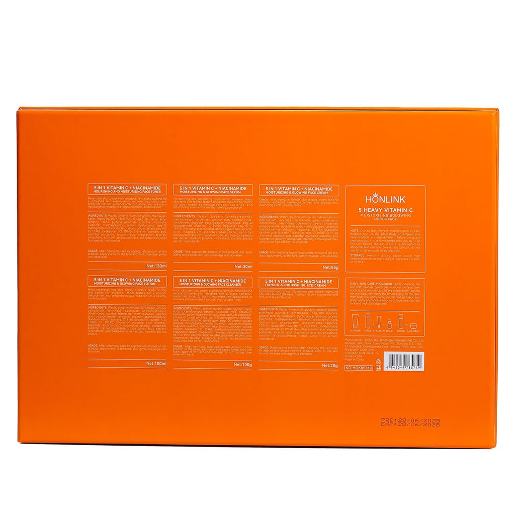 HONLINK 6 - Piece Hydrating Skincare Set - HONLINK