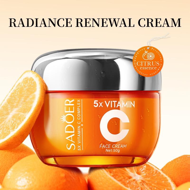 Korean 5X Vitamin C Face Cream, Hydrating,Glowing & Repairing