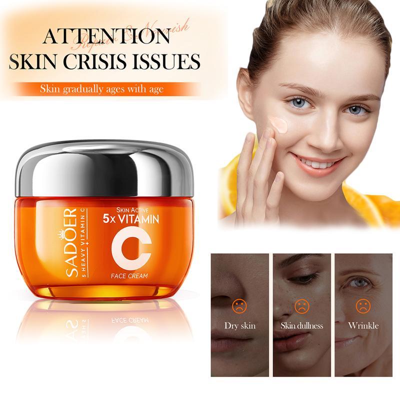 Korean 5X Vitamin C Face Cream, Hydrating,Glowing & Repairing