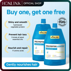 Polypeptide Keratin Hair Restoring Cream - Deep Repair Conditioner for Damaged, Dry & Frizzy Hair, Promoting Healthy Hair Growth - HONLINK