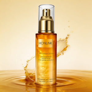 Rosemary & Argan Leave-In Hair Oil Spray for Dry Frizzy Hair & Shine with Perfume | Hair Mist for Heat Protectant Damaged Hair Repair - HONLINK