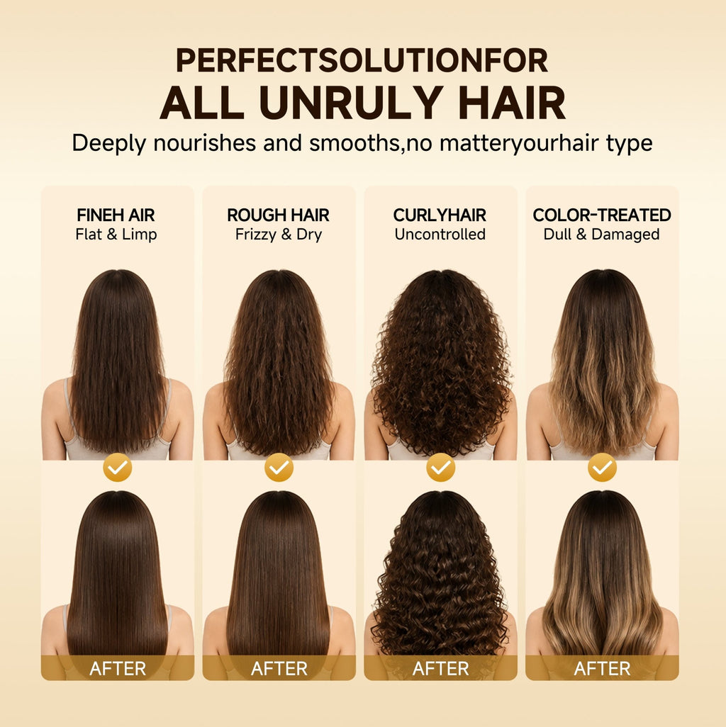 Rosemary & Argan Leave-In Hair Oil Spray for Dry Frizzy Hair & Shine with Perfume | Hair Mist for Heat Protectant Damaged Hair Repair - HONLINK