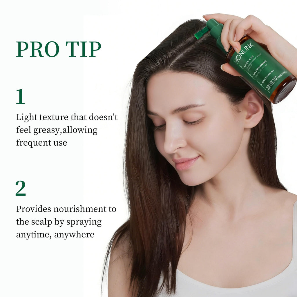 Rosemary Scalp Tonic for Hair Growth - with Ginseng & Caffeine - Revitalizing Hair Treatment for Hair Thinning & Hair Loss - HONLINK