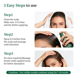 Rosemary Scalp Tonic for Hair Growth - with Ginseng & Caffeine - Revitalizing Hair Treatment for Hair Thinning & Hair Loss - HONLINK