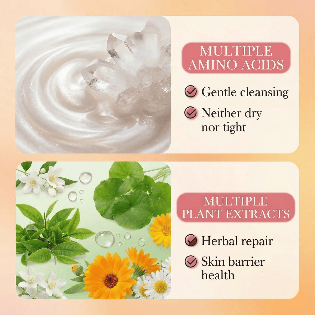 Vitamin C Scrub Body Wash - Multi - Amino Acids Base & Natural Walnut Shell Exfoliating Shower Gel, Polyquaternium - 51 Intense Hydration & Herbal Barrier Repair, 16.9oz - HONLINK